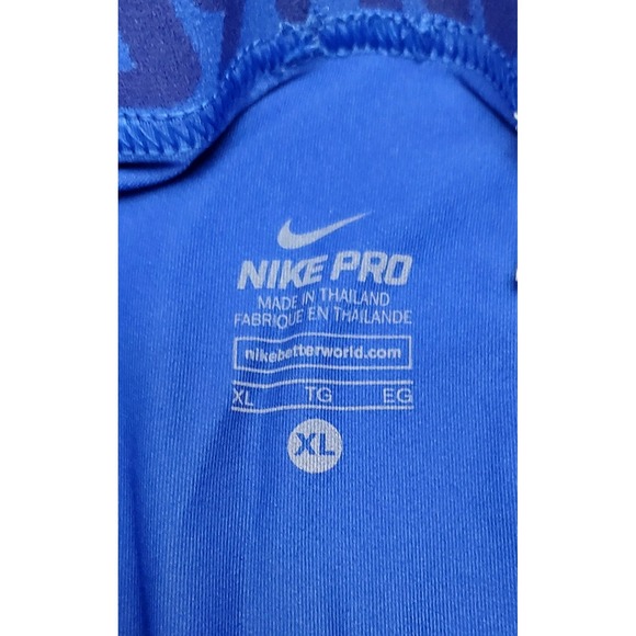 Nike Mens Pro Compression Dri-Fit Football Athletic Pants Royal Blue ● Size XL - Picture 3 of 6